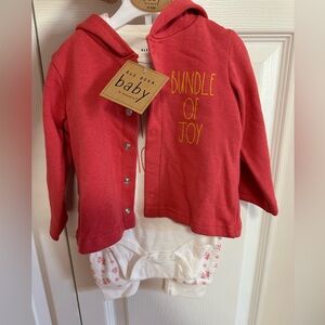 Rae Dunn baby 3 piece outfit 3-6 months